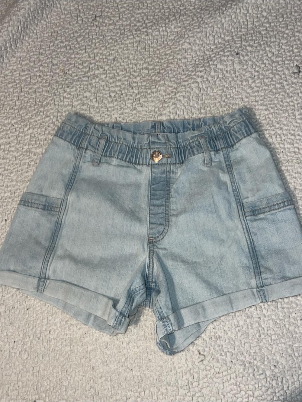 abercrombie kids high-rise Denim Jean Shorts- size 13/14- perfect condition
